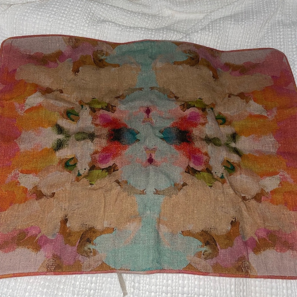 2 Laura Park Pillow Shams, Standard size, Kenly 100% linen shams